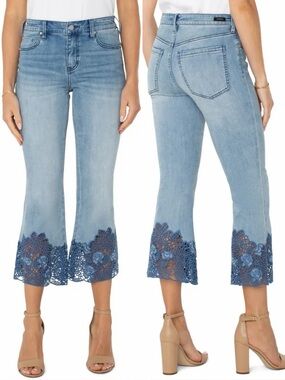 LIVERPOOL HANNAH CROP FLARE Jeans